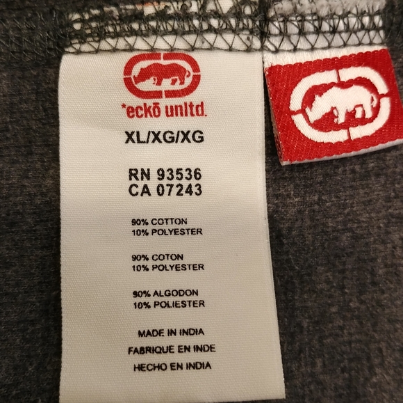 ECKO UNLTD Pulllover Mens XL Sweatshirt. 1972 Graphic Logo Crest & Ebow Patches - Picture 6 of 8